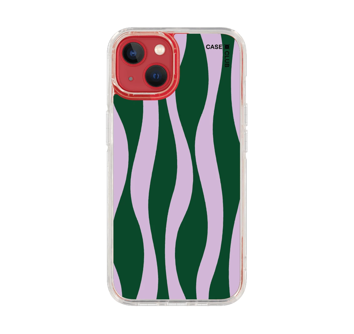 purple & green wavy pattern
